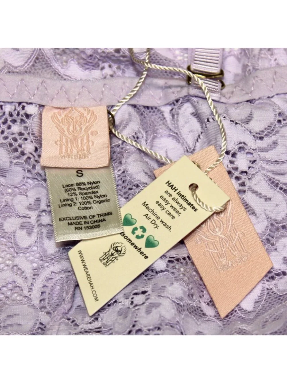Comin in HAHt Lace Bodysuit Lavendar Lingerie Bridal Small #62416A